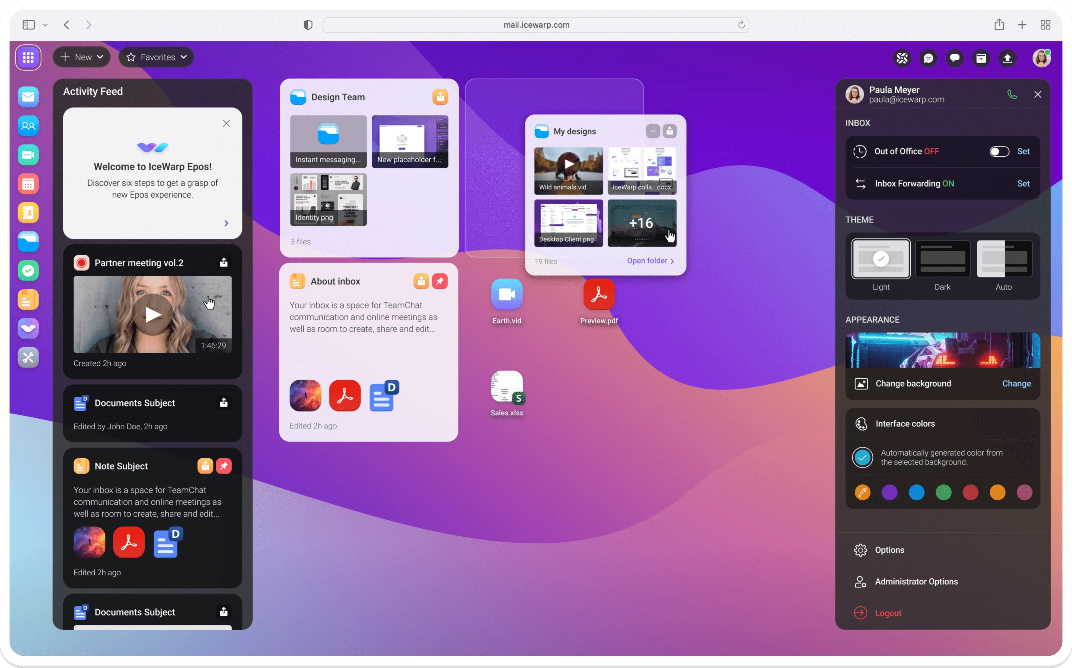 IceWarp Dashboard - interfejs komunikacyjny